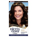 Clairol Nice'n Easy Crme Oil Infused Permanent Hair Dye 4 Dark Brown 177ml