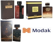 Modak 3 Pack Mens Perfume Vanilla Tobacco Blend,King of Kings, Glory OUD  100ml