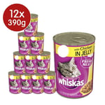 Whiskas Original Chicken In Jelly Cat Cans 12 Pack - 390g