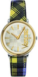 Versace VE8100118 V Circle Sort/Læder Ø38 mm