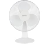 IGENIX DF1210 Portable 12" Desk Fan - White, White