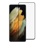 SKALO Samsung S21 Ultra Heltäckande Skärmskydd Härdat Glas - Svart Svart
