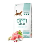 OPTIMEAL Cat Adult & Senior Sterilised & Urinary Care Turkey Tørrfôr til katt 10 kg