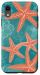 iPhone XR Seashells Coral Starfish Wave Aesthetic Design Case
