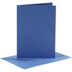 Creative Cardmaking Kort och kuvert - A6 Blå 6 set