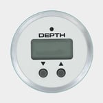 Veethree Digital djupmätare Lido Depth Gauge, Ø52 mm, 12 V, 200 kHz, silver/vit, 0 - 60 meter + givare