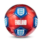 Hy-Pro Ballon de Football sous Licence Officielle England FA Signature | Taille 5, métallique, entraînement, Match, Marchandise, Collection pour Enfants et Adultes