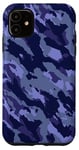 Coque pour iPhone 11 Motif camouflage violet violet