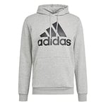 adidas Men's Sweatshirt-gk9577 Hooded Sweatshirt, Mgreyh/Black, S UK