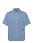 Denim Wordmark Utility Shirt Sport Shirts Denim Shirts Blue Converse