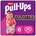 Couches Culottes Enfants Fille Trainers 15 - 23 Kg Pour 2 - 4 Ans Huggies Pull-ups - Le Pack De 28 Couches Culottes