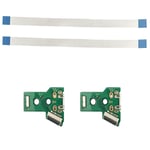 2X USB Charging Port Board +Flex Ribbon Cable JDS-055 For Sony Playstation 4 PS4