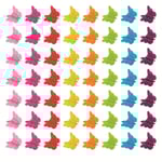 100 st Butterfly Hårklämmor,mini Butterfly Clips Tillbehör För Hår 90-tal Flickor Kvinnor-slumpmässig färg