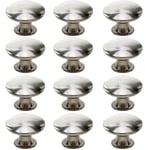 INF Skåpshandtag Lådhandtag med skruvar 12-pack Silver