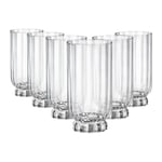 Florian Highball Glasses - 430ml - Clear - Pack of 6
