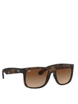 Ray-Ban Justin 0Rb4165 Square Sunglasses - Brown