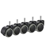 Kontorsstols Hjul, 5-pack, Passar IKEA Stol (10mm x 22mm)  Tunga