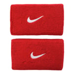 Nike Sportaccessoarer Swoosh Doublewide Wristbands Röd dam