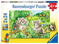 Ravensburger - Puzzle Enfant - Puzzles 2x24 p - Mignons koalas et pandas - Dès 4 ans - 07820