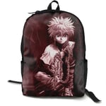 Kimi-Shop Hunters X Hunters-Killua Anime Cartoon Cosplay Canvas Shoulder Bag Backpack Classic Lightweight Travel Daypacks School Backpack Laptop Backpack
