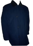 GANT JACKET ROUGH WEATHER LONG SLICKER BLUE SIZE M CHECK PIT to PIT 24.25in