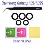 Samsung Galaxy A52/A52S Back Camera Lens Glass Repair Kit+Tweezers & Clean Wipes