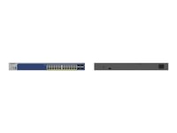 Netgear Smart Gs728txup - V3 - Switch - L3 Lite - Smart - 24 X 10/100/1000 (Poe++) + 4 X 10 Gigabit Sfp+ - Skrivbordsmodell, Rackmonterbar - Poe++