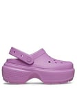 Crocs Stomp Clog - Bubble Pink, Pink, Size 4, Women