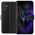 Samsung Galaxy A15 5G Plånboksfodral Varg Lila