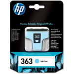HP 363 - 5.5 ml - cyan clair - original - cartouche d'encre - pour Photosmart 31XX, 82XX, C5100, C5170, C5175, C5190, C5194, C6100, C6150, C6175, C7100