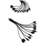 10 in 1 Universal USB Charger Cable Multifunction Charging Sync Cord for iPod iPhone PSP Camera Nokia BlackBerry Data Line