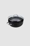 Scratch Guard Casserole Pot with Lid Glass, Induction, Dishwasher and Oven Safe, 28cm