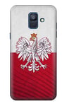 Poland Football Soccer Flag Case Cover For Samsung Galaxy A6 (2018)