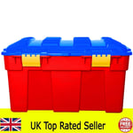 High Grade 40Lt Plastic Kids Toy Storage Box with Clip-On Lid