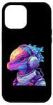 iPhone 12 Pro Max Dinosaur with Headphones Fantasy Art Case