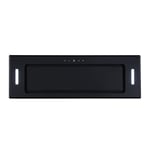 Parmco Powerpack Rangehood 90cm 1,000 m3/h max. extraction Black Glass with Touch Control