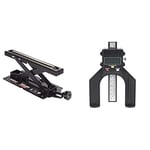 Trend R Mitre Saw Roller Stand for Workpiece Support, Black, 50-160 mm & GAUGE/D60 Digital Depth Gauge with 60mm Jaw Opening for Setting Rebates and Grooves, Black, 240V