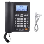 FANXIY Dual-port Extension Set Corded Telephone With Caller ID Display With Speakerphone Accessories Equitment(black)