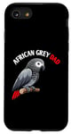 Coque pour iPhone SE (2020) / 7 / 8 Perroquet gris africain pour amoureux des perroquets mignons et drôles.