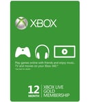 Xbox Live Gold 12 Månaders  medlemskap (SE) (Download)
