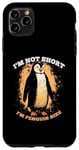Coque pour iPhone 11 Pro Max conception drôle de taille de pingouin pour les petites