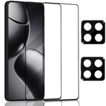 2-Pack Xiaomi Redmi 14T Pro Skärmskydd & 2-Pack linsskydd - Härdat Glas 9H - Super kvalitet 3D