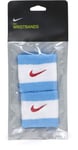 Desconocido Nike Swoosh Wristbands Bracelet Unisexe pour Adulte Taille Unique Multicolore (whiblured)