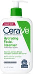 Cerave Hydrating Facial Cleanser 16 Oz for Daily Face Washing, Dry to Normal Ski