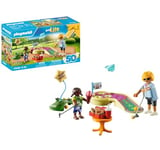 Playmobil 71449 My Life: Mini Golf, one stroke after another towards the goal, including golf clubs, balls and ice cream, fun imaginative role-play, artistic play sets suitable for children ages 4+