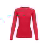 Aclima Womens WarmWool Crew Neck Shirt (Röd (JESTER RED) X-small)