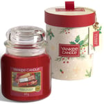 Yankee Candle Gift Set | Unwrap the Magic Medium Jar Christmas Scented Candle | Magical Christmas Morning Collection
