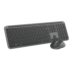 Logitech - Signature Slim Wireless Keyboard and Mouse Combo MK950 Graphite Nordic