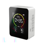 3 i 1 CO2 koldioxiddetektor CO2-mätare Termohygrometer Fuktighet Intelligent luftkvalitetsmonitor Luftanalysator för CO2 Digital för hemmakontor -