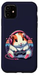 Coque pour iPhone 11 Manette de jeu vidéo amusante et mignonne cochon d'Inde
